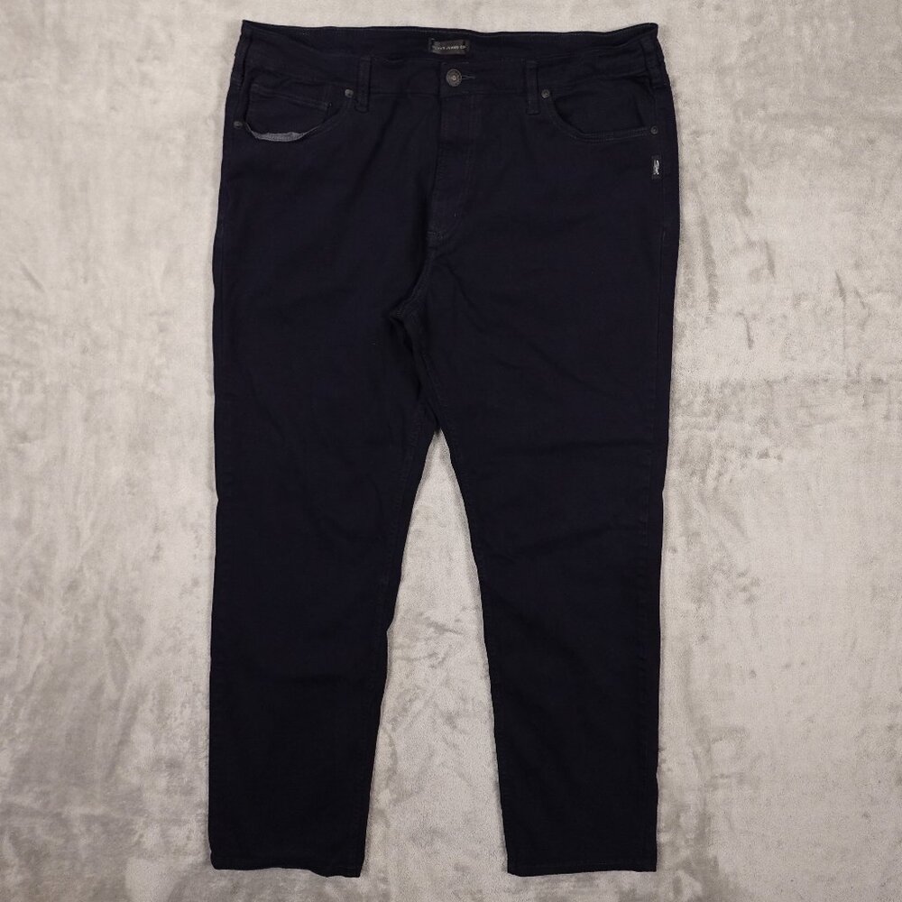 Silver Jeans Machray Athletic Fit Straight Leg‎ men's 40x32 dark wash navy blue